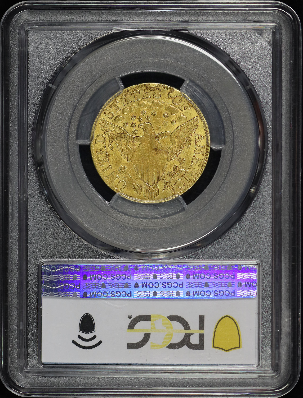 Reverse of this 1798 Draped Bust $5 Large 8, 13 Star Reverse PCGS MS-61