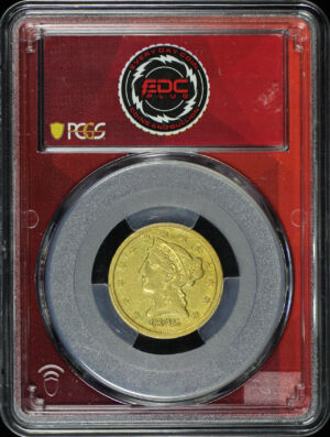 Obverse of this 1845-D Liberty Head $5 PCGS VF-30