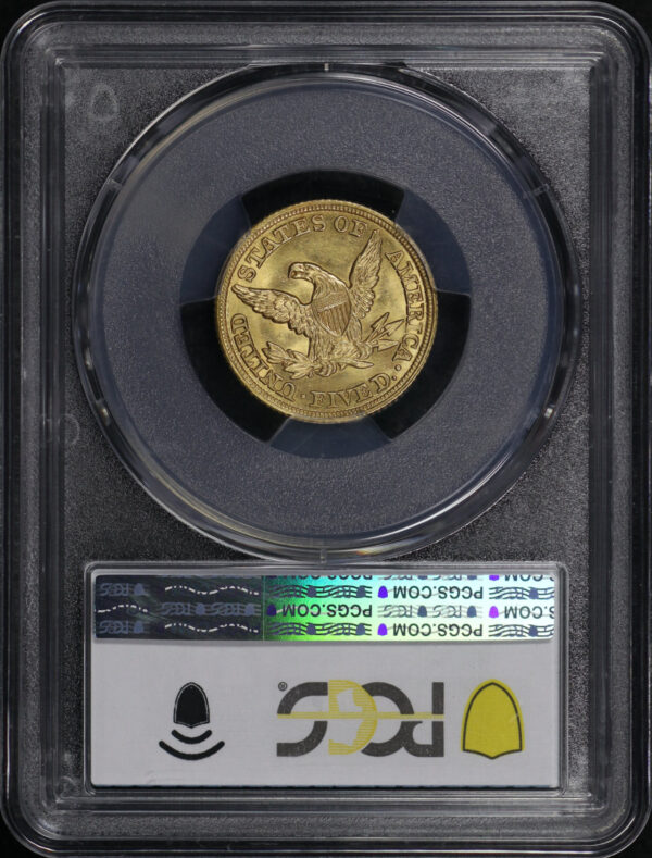 Reverse of this 1847 Liberty Head $5 PCGS MS-64+