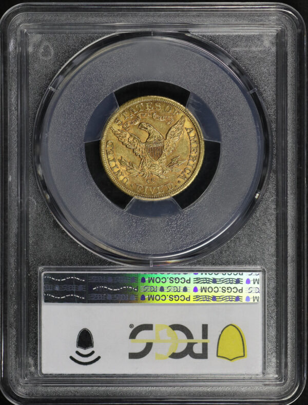 Reverse of this 1893-CC Liberty Head $5 PCGS MS-61