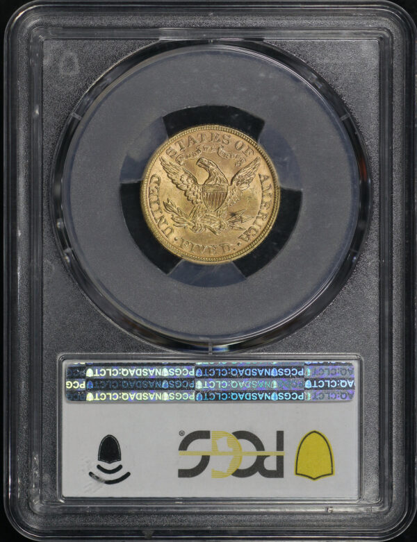 Reverse of this 1894 Liberty Head $5 PCGS MS-64 Fairmont Collection 