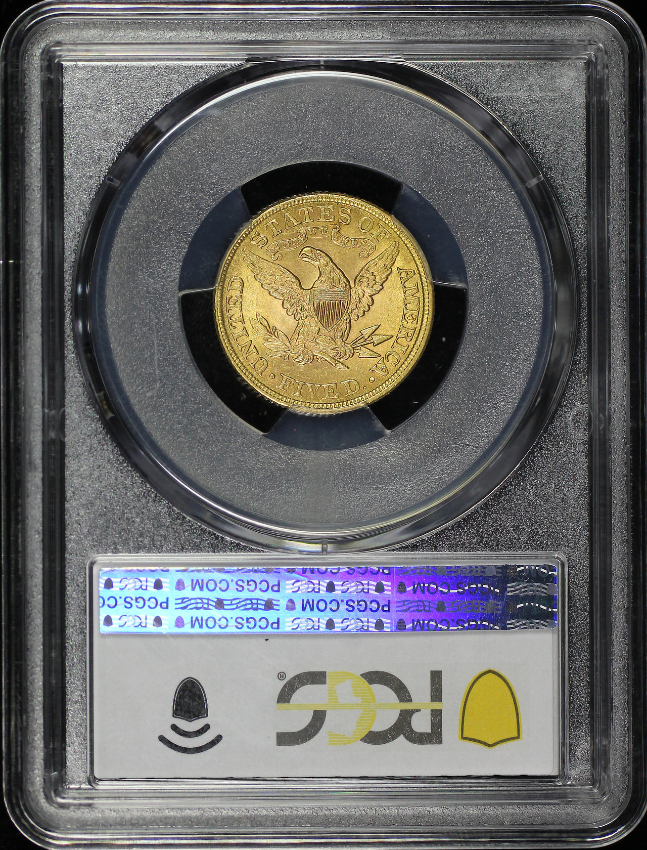 Reverse of this 1899 Liberty Head $5 PCGS MS-64