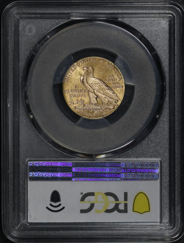 Reverse of this 1911 Indian $5 PCGS MS-65