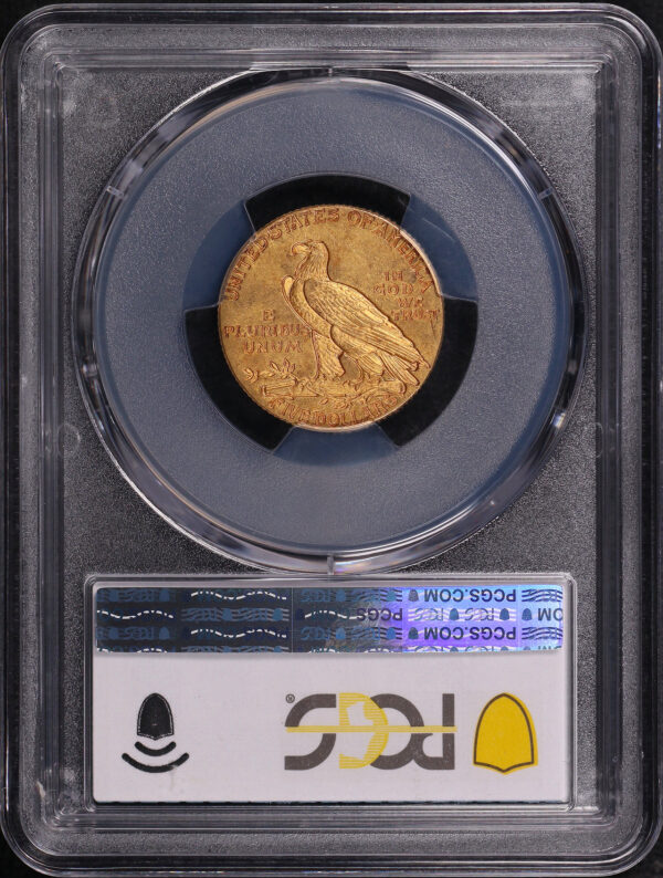 Reverse of this 1915 Indian $5 PCGS AU-58