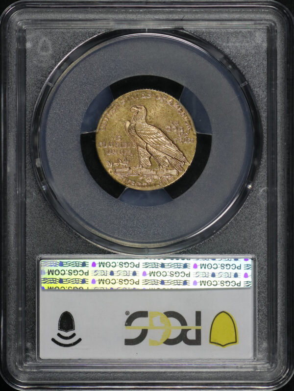 Reverse of this 1916-S Indian $5 PCGS MS-62