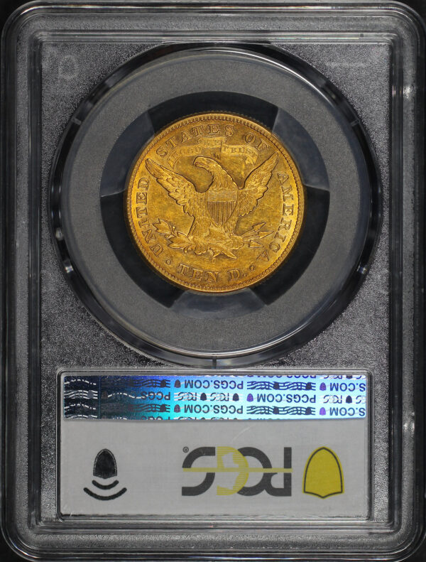Reverse of this 1875-CC Liberty Head $10 PCGS AU-53 Mark Freitas Collection