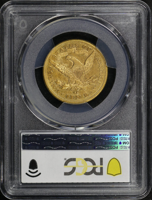Reverse of this 1878-CC Liberty Head $10 PCGS AU-53