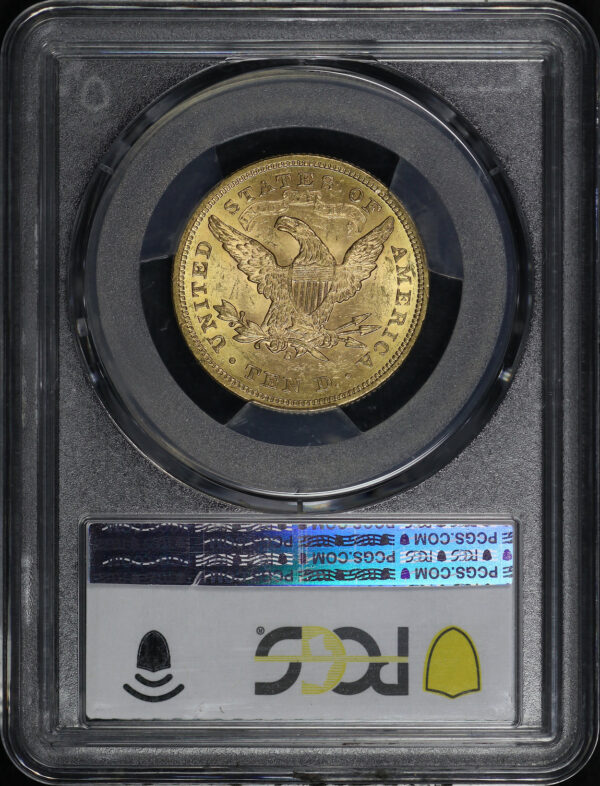 Reverse of this 1879-S Liberty Head $10 PCGS MS-61 CAC