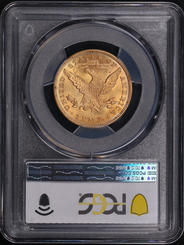 Reverse of this 1880 Liberty Head $10 PCGS MS-64