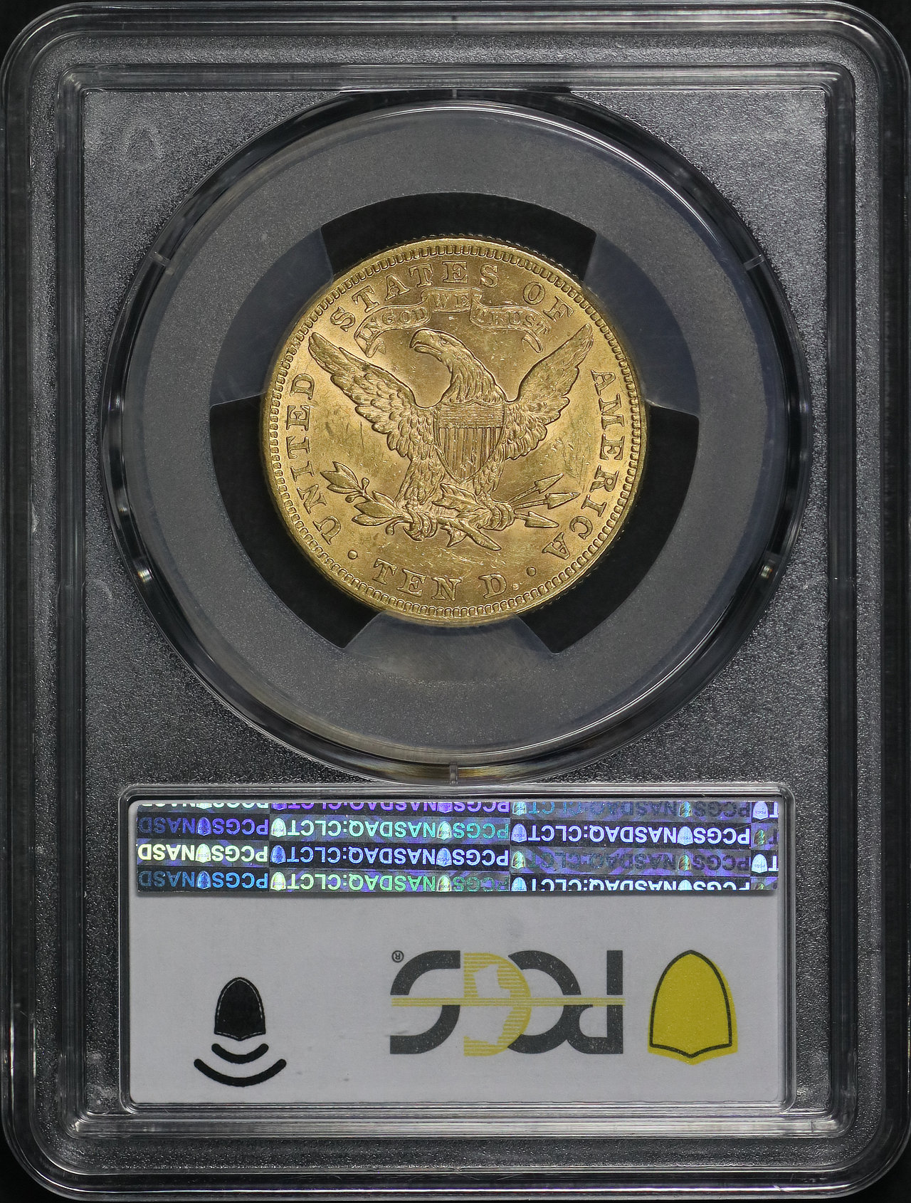 Reverse of this 1881 Liberty Head $10 PCGS MS-61