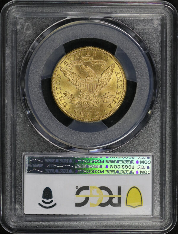 Reverse of this 1888-S Liberty Head $10 PCGS MS-63