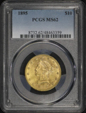 Obverse of this 1895 Liberty Head $10 PCGS MS-62