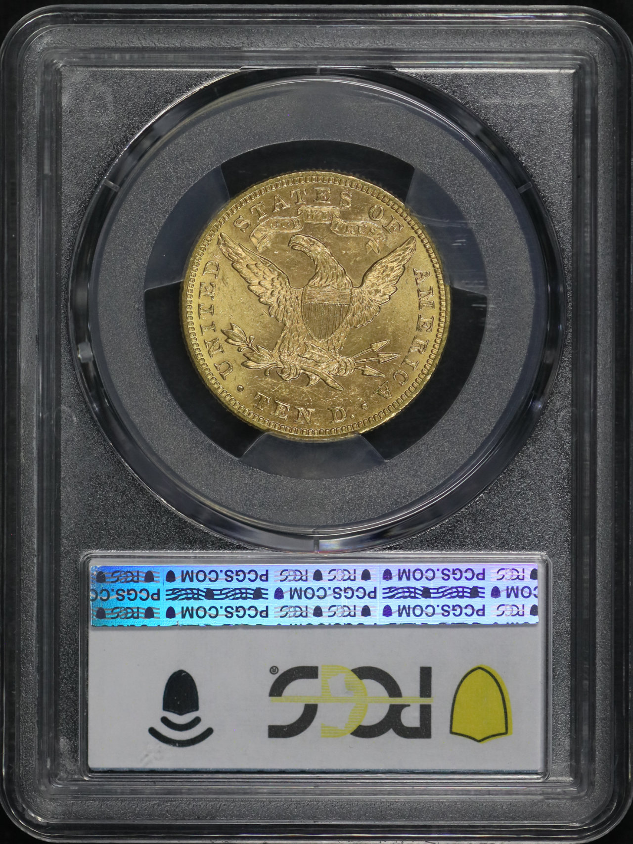 Reverse of this 1895 Liberty Head $10 PCGS MS-62