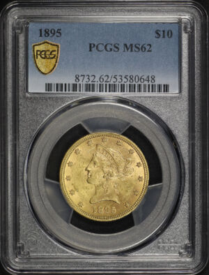 Obverse of this 1895 Liberty Head $10 PCGS MS-62