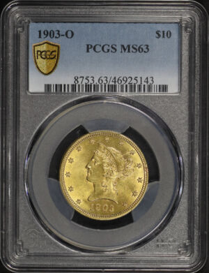 Obverse of this 1903-O Liberty Head $10 PCGS MS-63