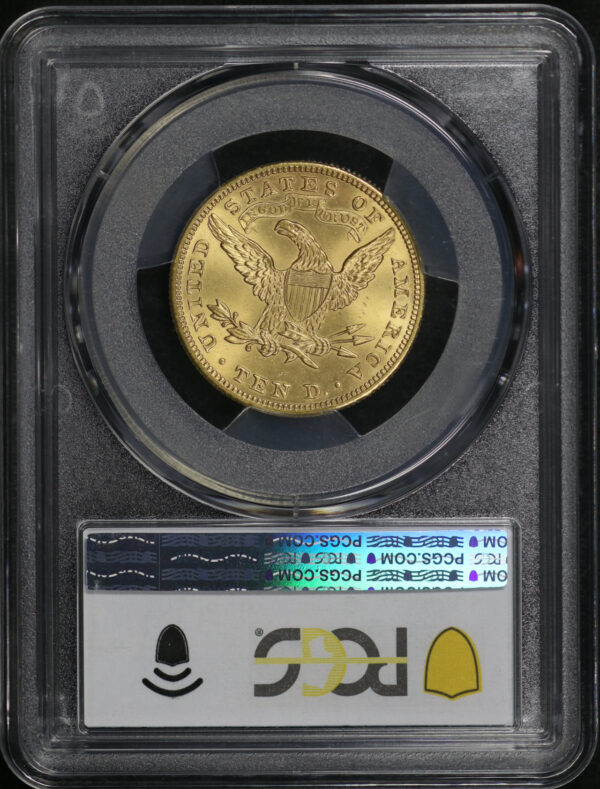 Reverse of this 1906 Liberty Head $10 PCGS MS-66