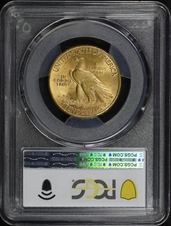 Reverse of this 1909-S Indian $10 Motto PCGS MS-63