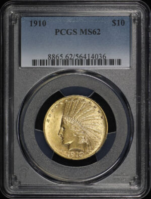 Obverse of this 1910 Indian $10 Motto PCGS MS-62