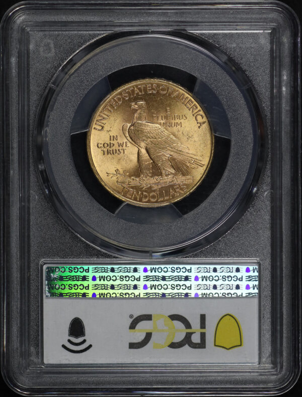 Reverse of this 1911 Indian $10 Motto PCGS MS-63+ The Fairmont Collection