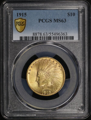 Obverse of this 1915 Indian $10 Motto PCGS MS-63
