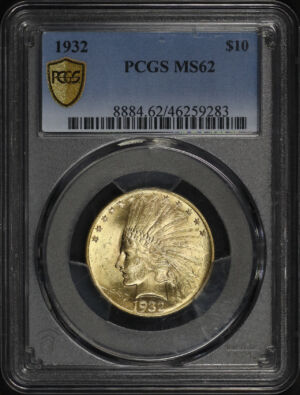 Obverse of this 1932 Indian $10 Motto PCGS MS-62