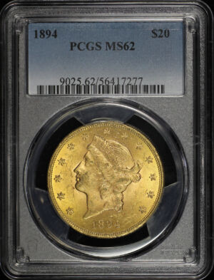 Obverse of this 1894 Liberty Head $20 Type 3 PCGS MS-62