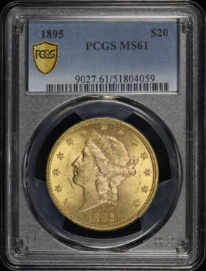Obverse of this 1895 Liberty Head $20 Type 3 PCGS MS-61
