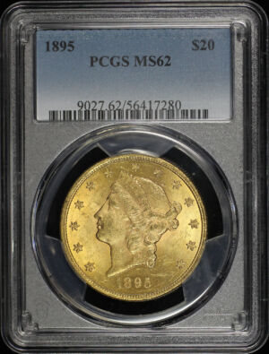 Obverse of this 1895 Liberty Head $20 Type 3 PCGS MS-62