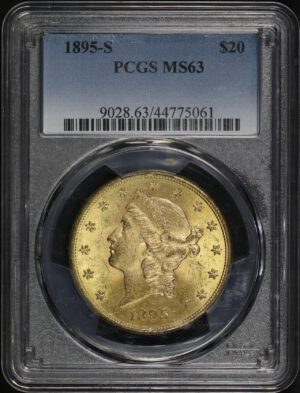 Obverse of this 1895-S Liberty Head $20 Type 3 PCGS MS-63
