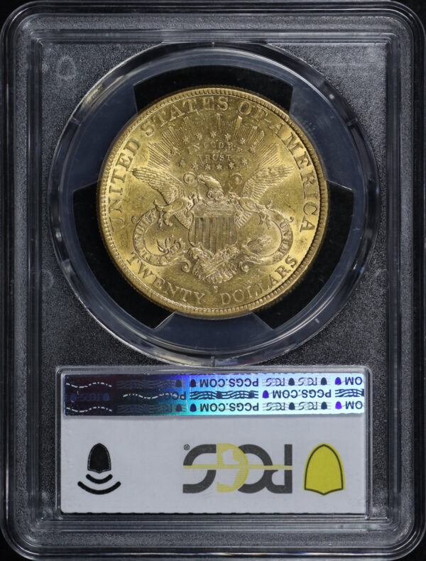 Reverse of this 1896-S Liberty Head $20 Type 3 PCGS AU-55