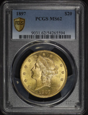 Obverse of this 1897 Liberty Head $20 Type 3 PCGS MS-62