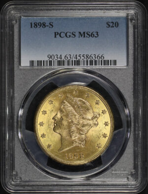 Obverse of this 1898-S Liberty Head $20 Type 3 PCGS MS-63