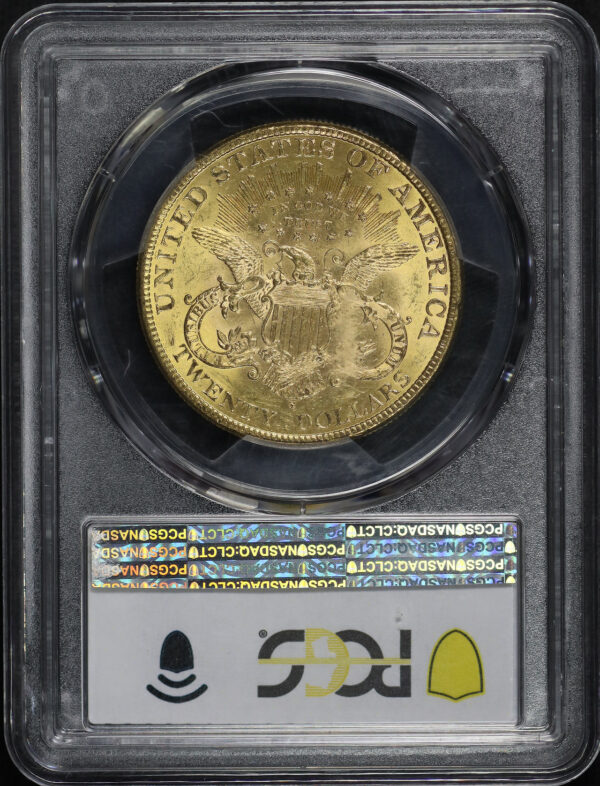 Reverse of this 1899-S Liberty Head $20 Type 3 PCGS MS-63