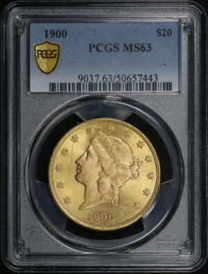 Obverse of this 1900 Liberty Head $20 Type 3 PCGS MS-63