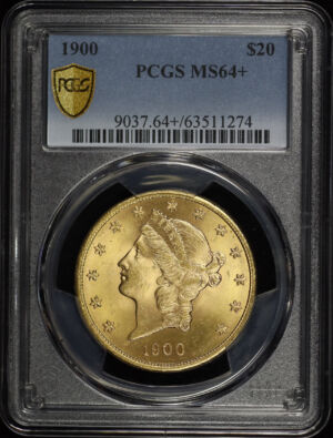 Obverse of this 1900 Liberty Head $20 Type 3 PCGS MS-64+