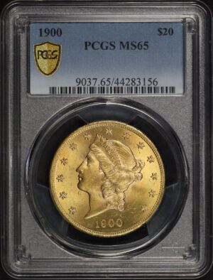 Obverse of this 1900 Liberty Head $20 Type 3 PCGS MS-65