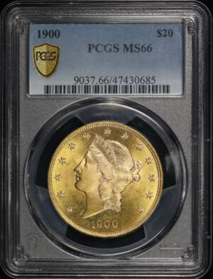 Obverse of this 1900 Liberty Head $20 Type 3 PCGS MS-66