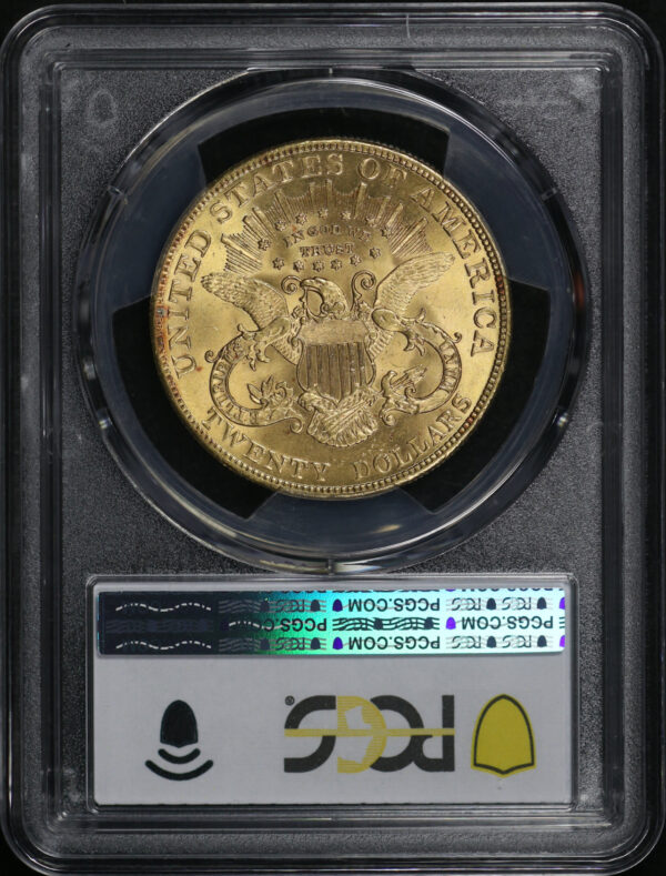 Reverse of this 1903 Liberty Head $20 Type 3 PCGS MS-63