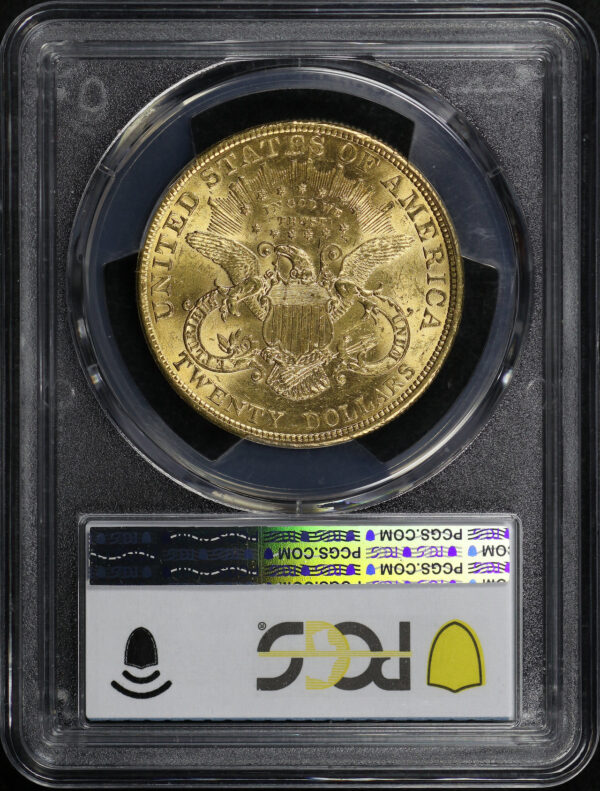 Reverse of this 1904 Liberty Head $20 Type 3 PCGS MS-61