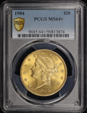 Obverse of this 1904 Liberty Head $20 Type 3 PCGS MS-64+