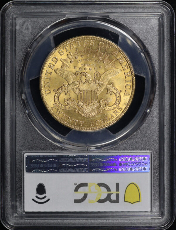 Reverse of this 1904 Liberty Head $20 Type 3 PCGS MS-64+