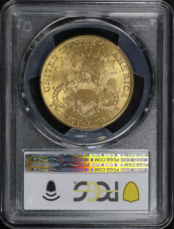 Reverse of this 1905-S Liberty Head $20 Type 3 PCGS MS-63