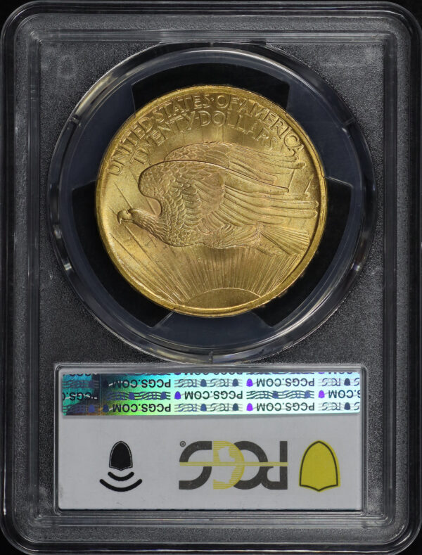 Reverse of this 1907 St. Gaudens $20 PCGS MS-66