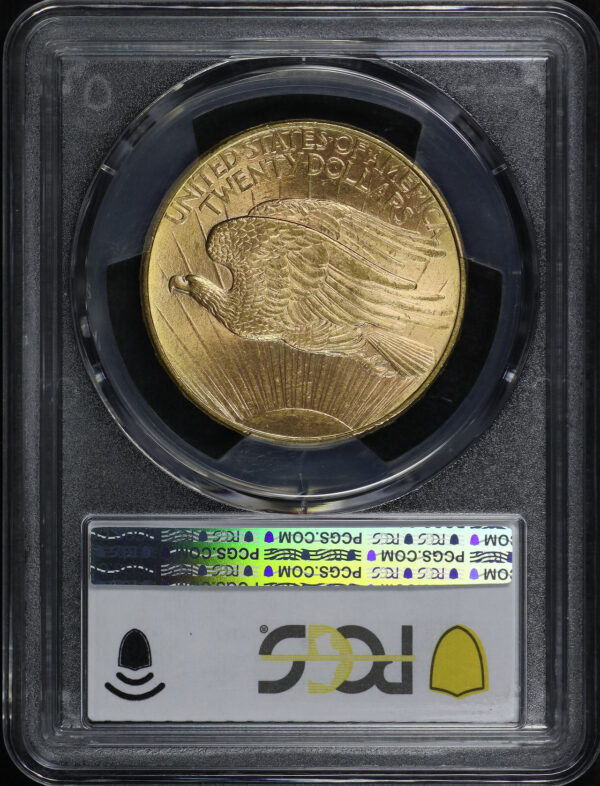 Reverse of this 1908-D St. Gaudens $20 No Motto PCGS MS-64