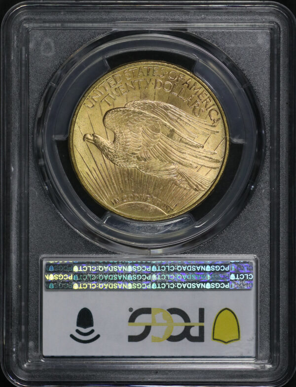 Reverse of this 1908-D St. Gaudens $20 Motto PCGS MS-65