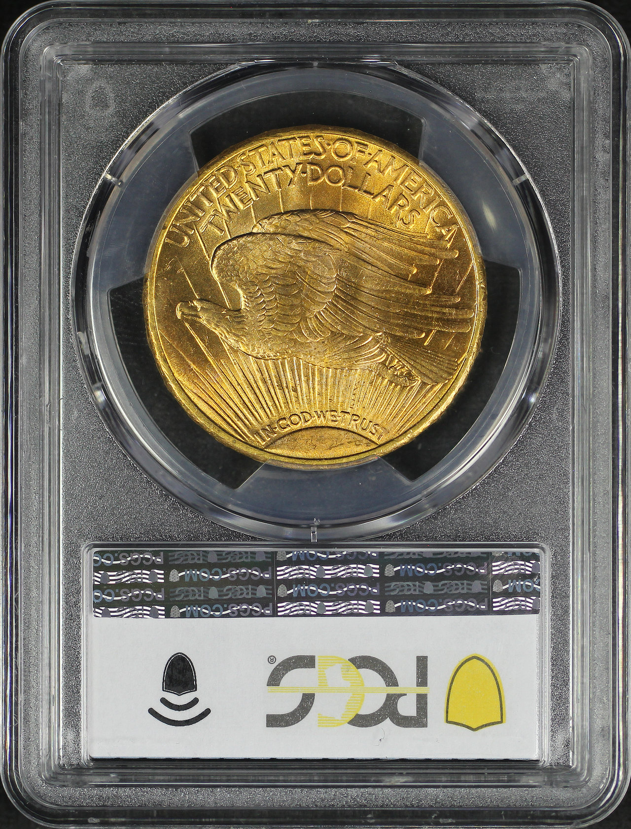 Reverse of this 1910-S St. Gaudens $20 PCGS MS-65
