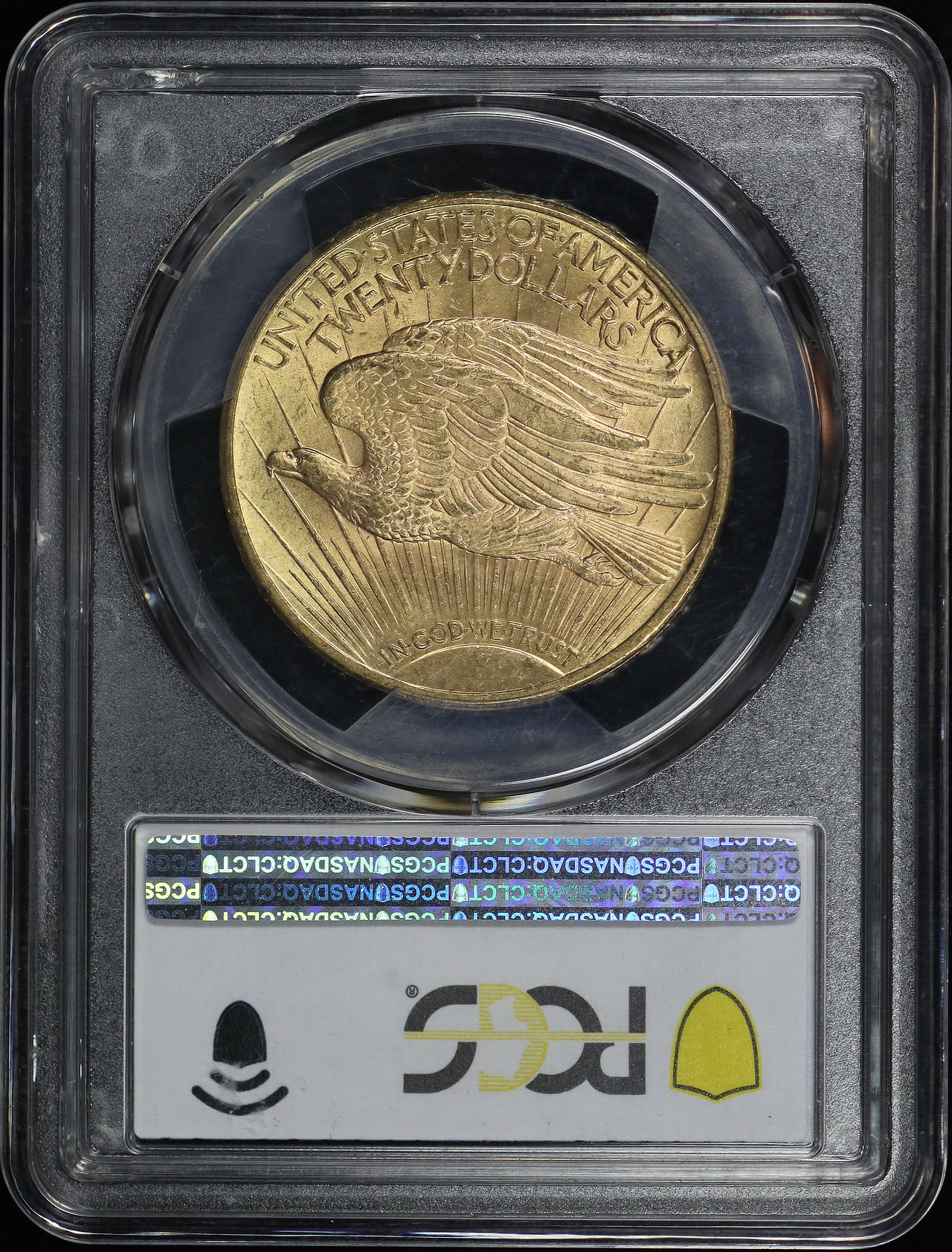 Reverse of this 1912 St. Gaudens $20 PCGS MS-62
