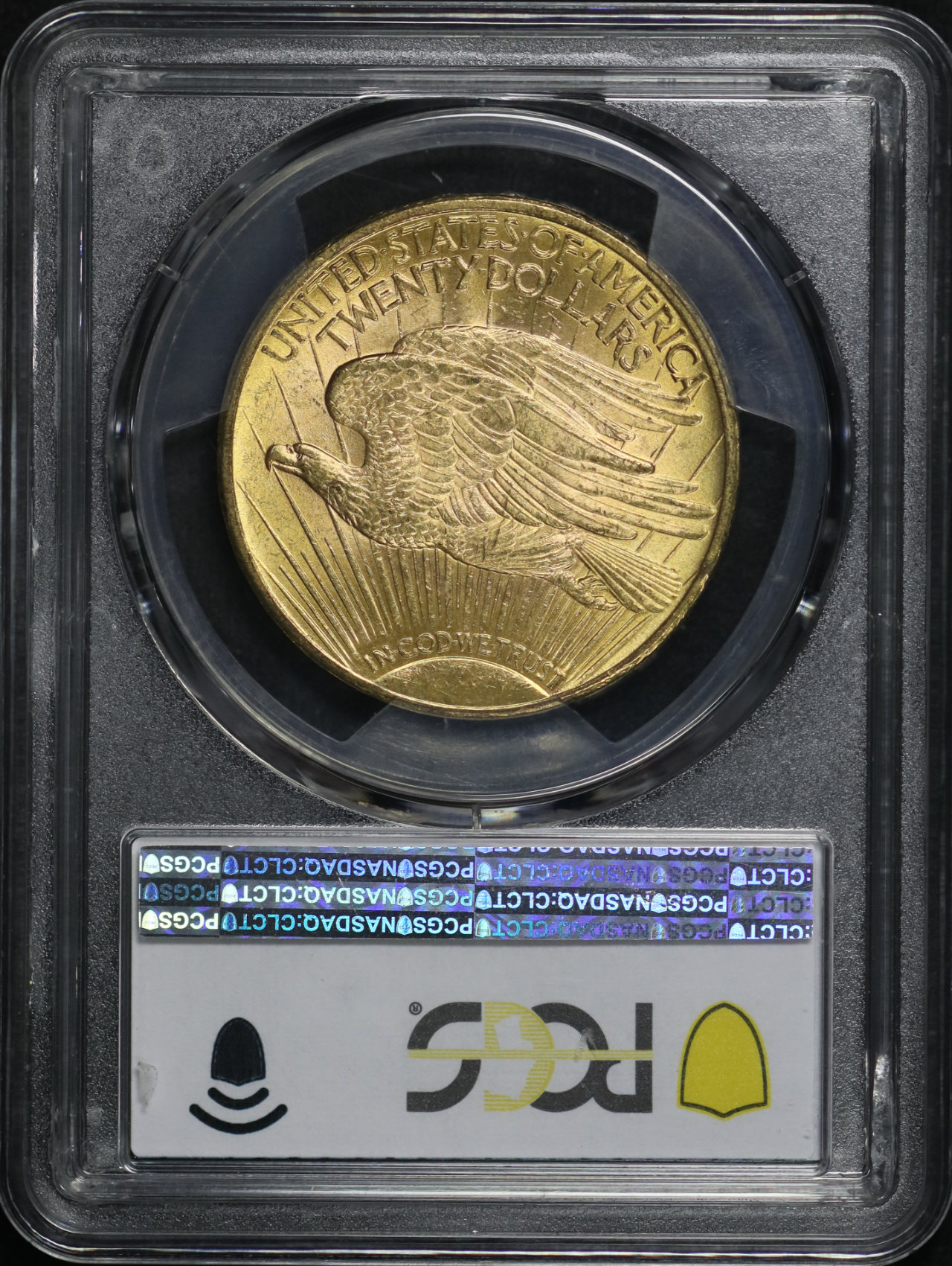 Reverse of this 1912 St. Gaudens $20 PCGS MS-63