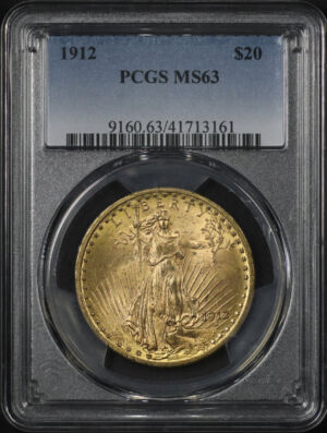 Obverse of this 1912 St. Gaudens $20 PCGS MS-63
