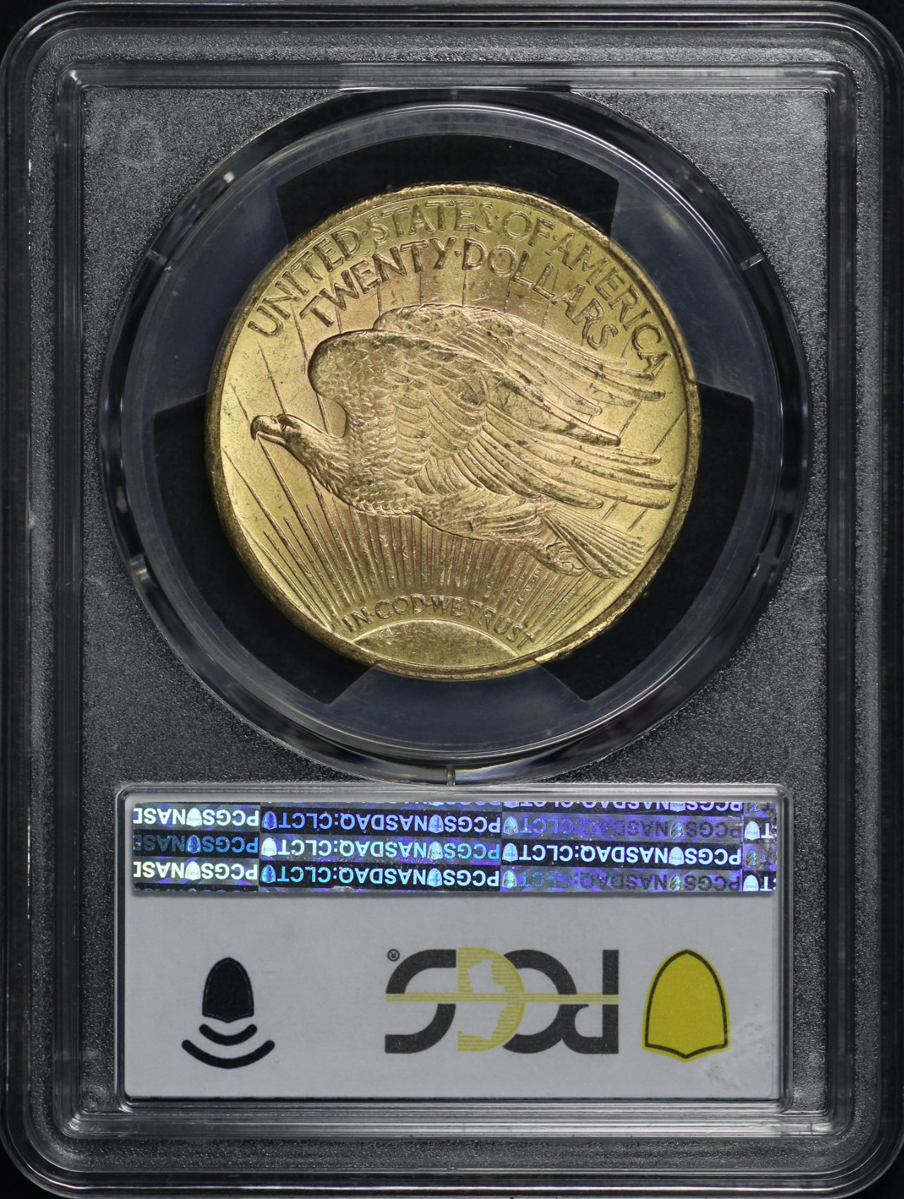 Reverse of this 1912 St. Gaudens $20 PCGS MS-63